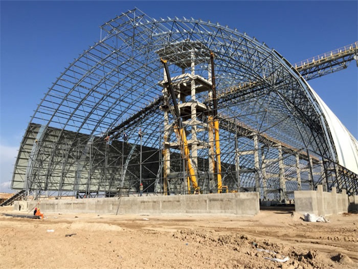 郑州煤机油桶翘工程网架